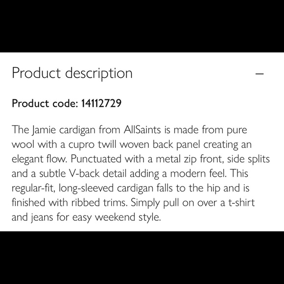 All Saints Jamie Cardigan - Picture 6 of 6